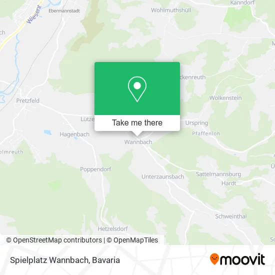 Карта Spielplatz Wannbach