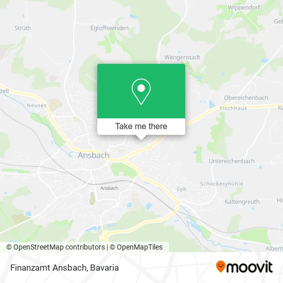 Карта Finanzamt Ansbach