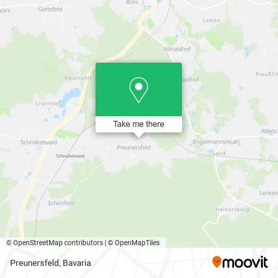 Карта Preunersfeld