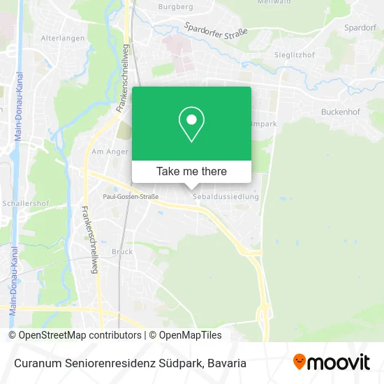 Карта Curanum Seniorenresidenz Südpark