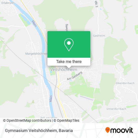 Gymnasium Veitshöchheim map