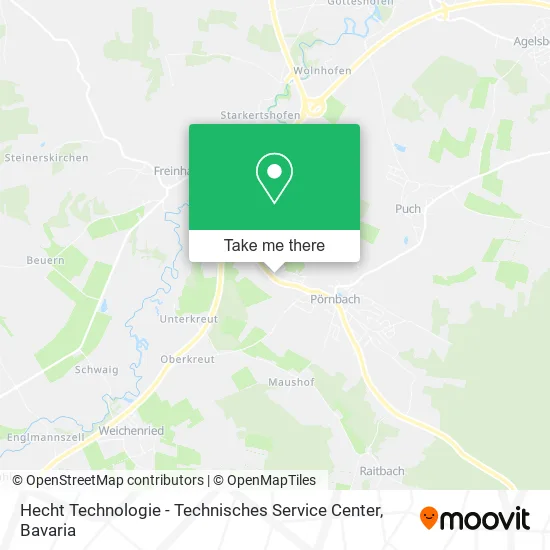 Карта Hecht Technologie - Technisches Service Center