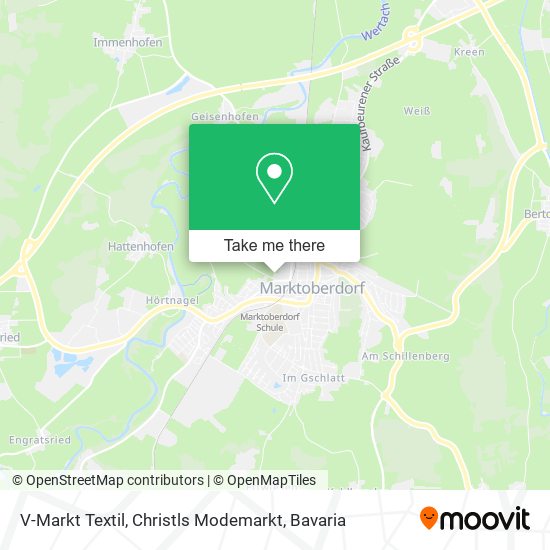 V-Markt Textil, Christls Modemarkt map