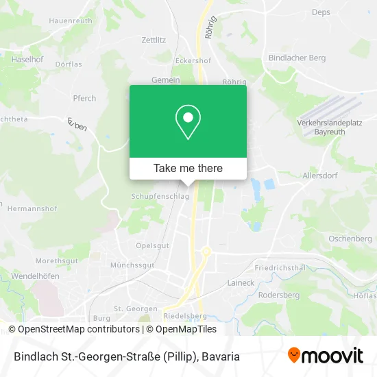 Карта Bindlach St.-Georgen-Straße (Pillip)
