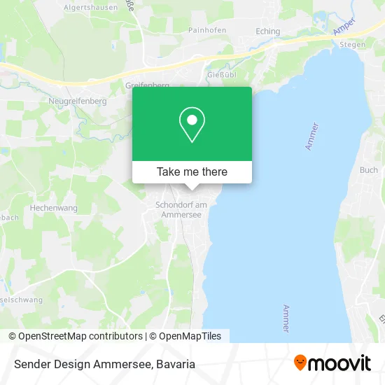 Карта Sender Design Ammersee