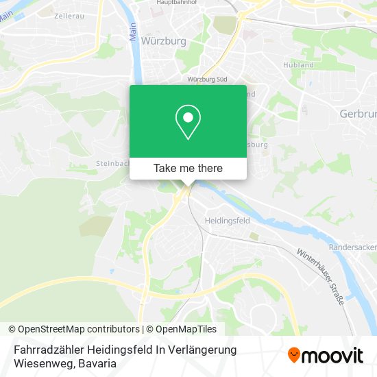 Fahrradzähler Heidingsfeld In Verlängerung Wiesenweg map