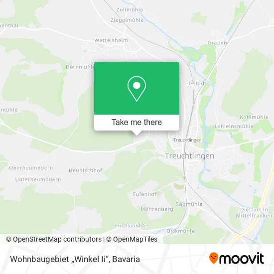 Карта Wohnbaugebiet „Winkel Ii“