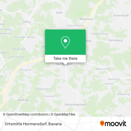 Карта Ortsmitte Hormersdorf