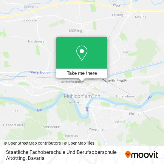 Карта Staatliche Fachoberschule Und Berufsoberschule Altötting