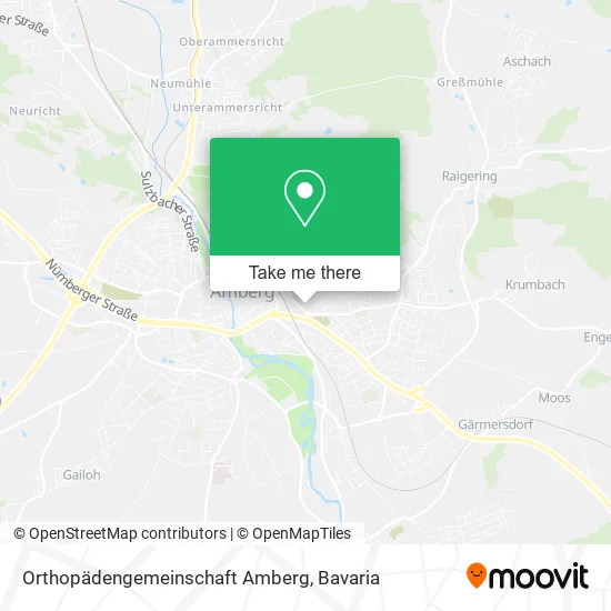 Карта Orthopädengemeinschaft Amberg
