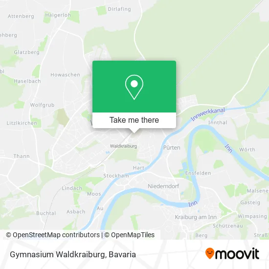 Gymnasium Waldkraiburg map