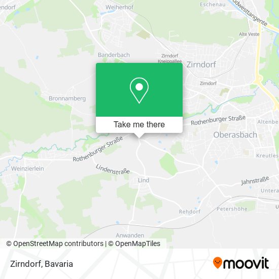 Zirndorf map