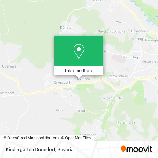 Kindergarten Donndorf map