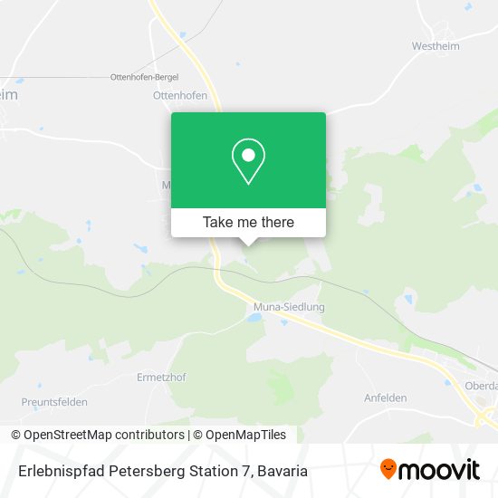 Erlebnispfad Petersberg Station 7 map