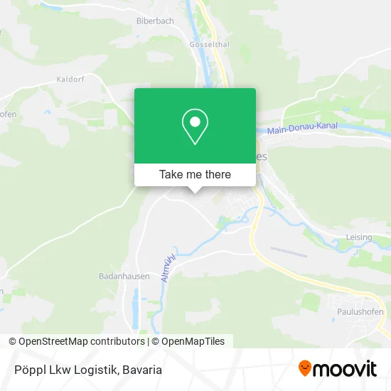Карта Pöppl Lkw Logistik