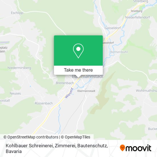 Kohlbauer Schreinerei, Zimmerei, Bautenschutz map