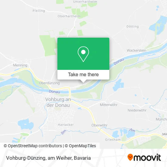 Карта Vohburg-Dünzing, am Weiher