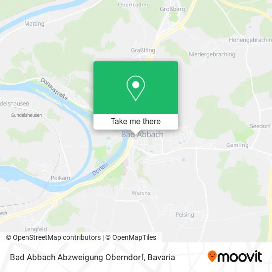 Карта Bad Abbach Abzweigung Oberndorf
