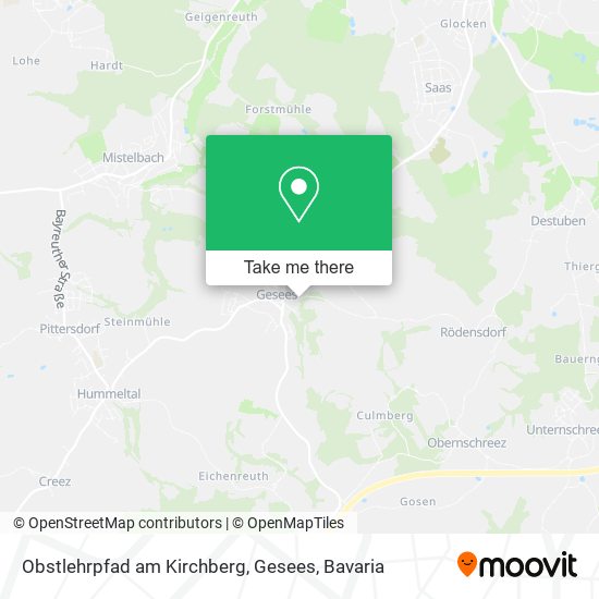 Obstlehrpfad am Kirchberg, Gesees map