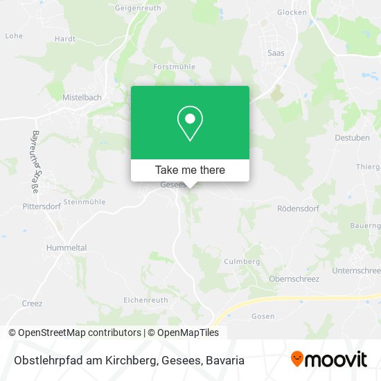 Obstlehrpfad am Kirchberg, Gesees map