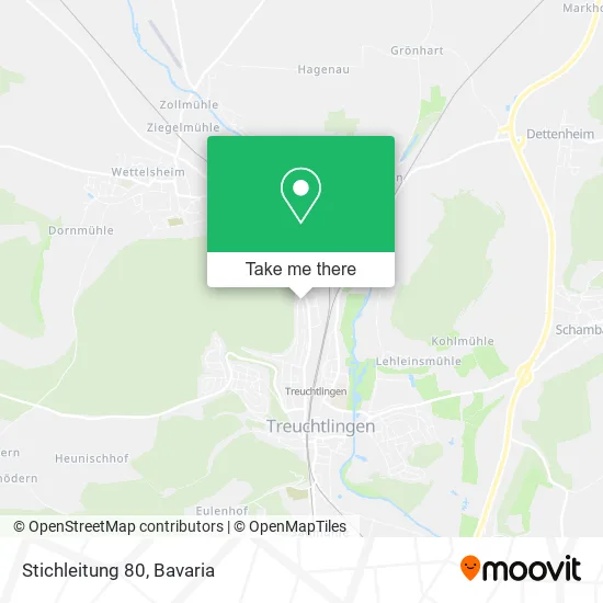 Карта Stichleitung 80