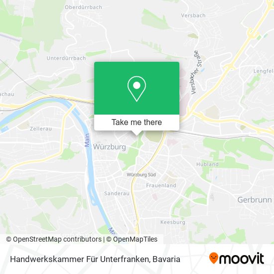 Карта Handwerkskammer Für Unterfranken