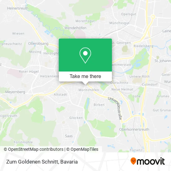 Карта Zum Goldenen Schnitt