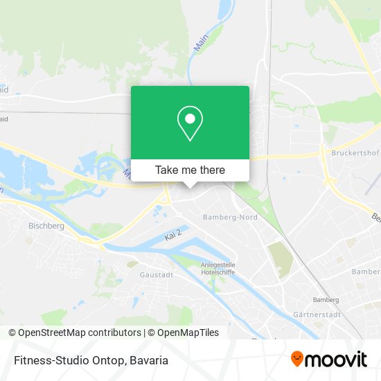 Fitness-Studio Ontop map