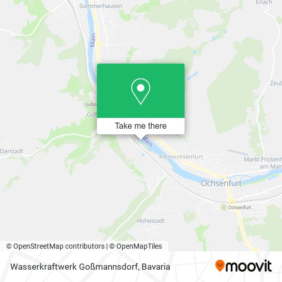 Wasserkraftwerk Goßmannsdorf map