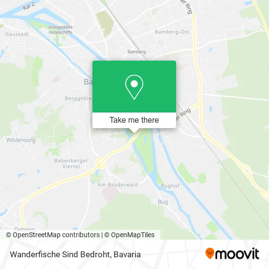 Карта Wanderfische Sind Bedroht