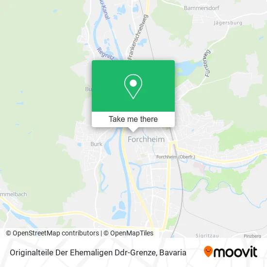 Карта Originalteile Der Ehemaligen Ddr-Grenze
