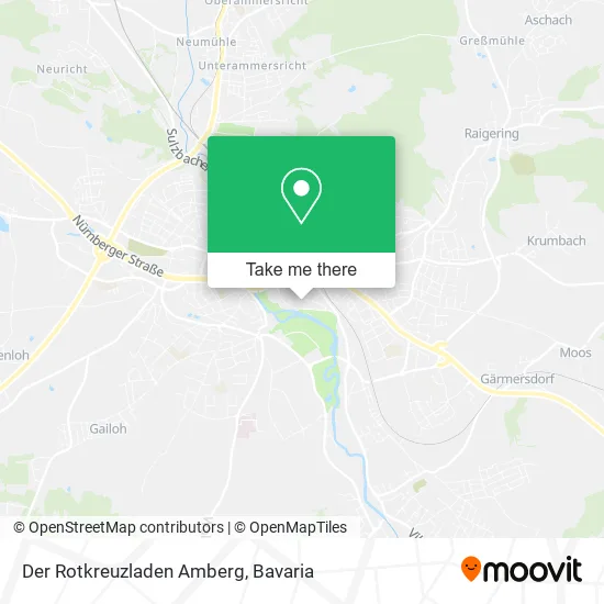 Карта Der Rotkreuzladen Amberg