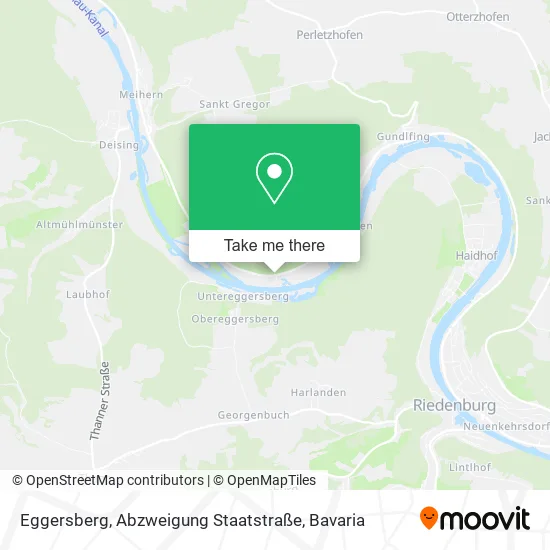 Карта Eggersberg, Abzweigung Staatstraße