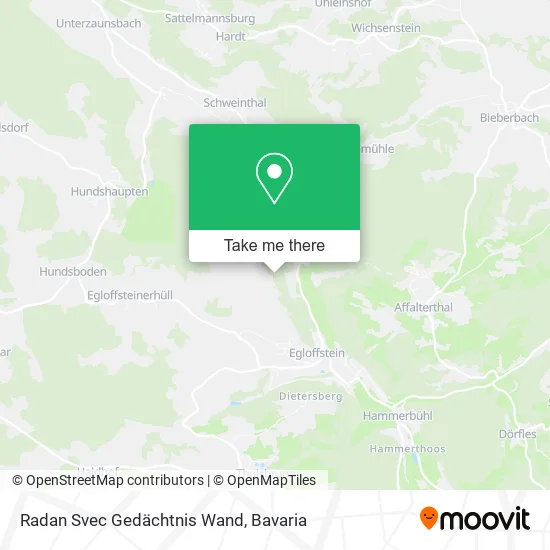 Карта Radan Svec Gedächtnis Wand