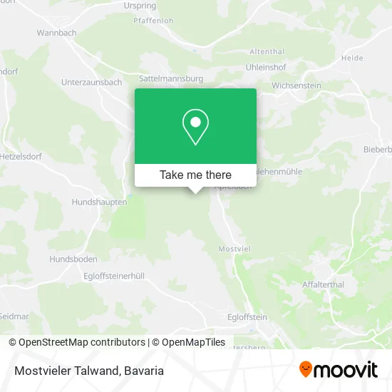 Карта Mostvieler Talwand