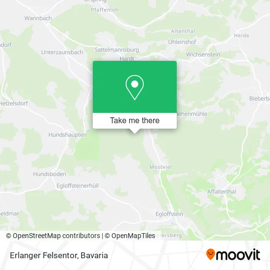 Карта Erlanger Felsentor