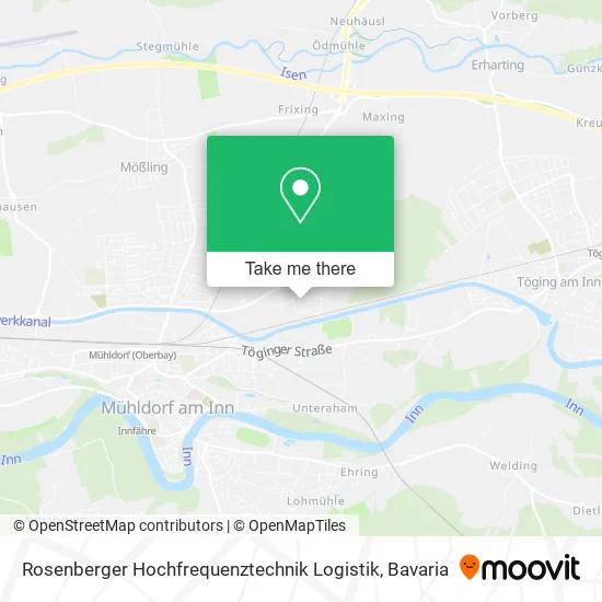 Карта Rosenberger Hochfrequenztechnik Logistik