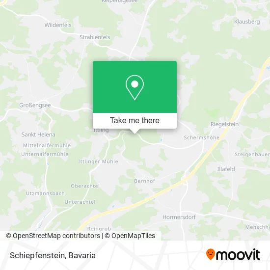 Карта Schiepfenstein