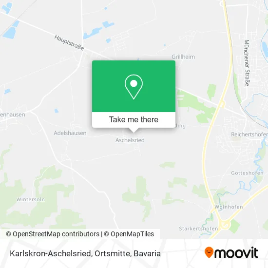 Карта Karlskron-Aschelsried, Ortsmitte