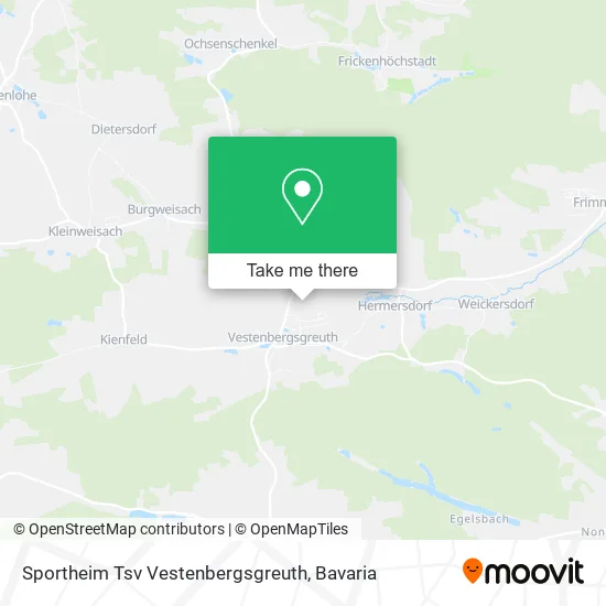 Карта Sportheim Tsv Vestenbergsgreuth