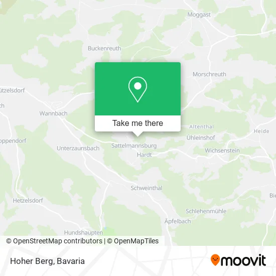 Hoher Berg map
