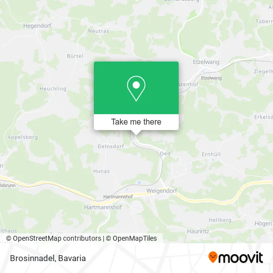 Карта Brosinnadel