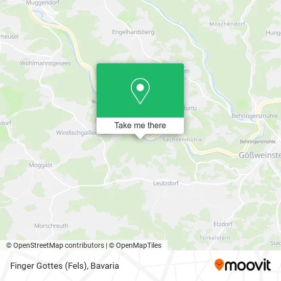 Карта Finger Gottes (Fels)