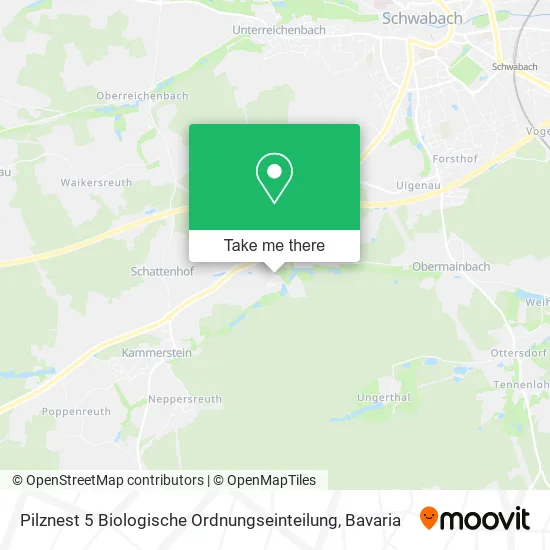 Карта Pilznest 5 Biologische Ordnungseinteilung