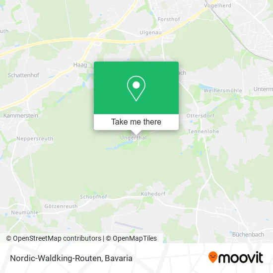Карта Nordic-Waldking-Routen