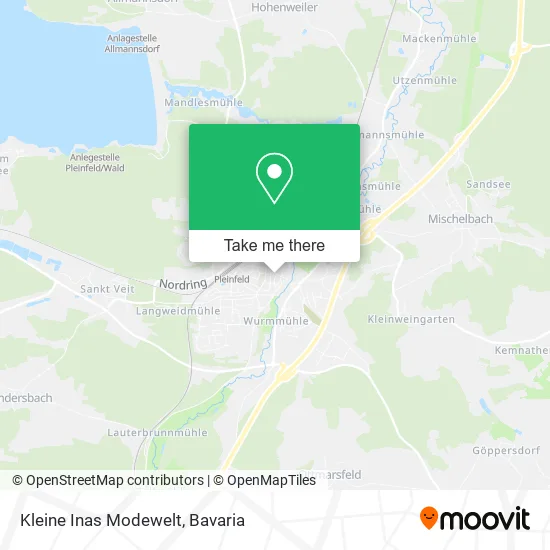 Карта Kleine Inas Modewelt