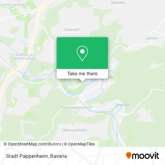 Карта Stadt Pappenheim
