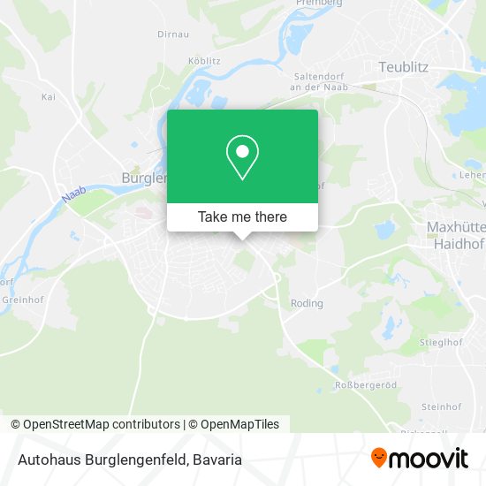 Autohaus Burglengenfeld map