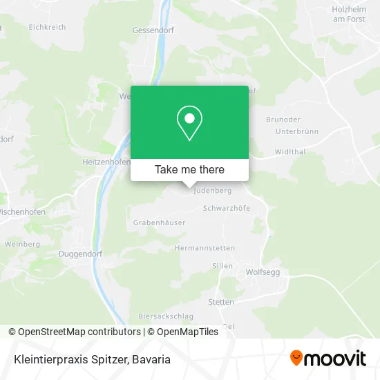 Карта Kleintierpraxis Spitzer