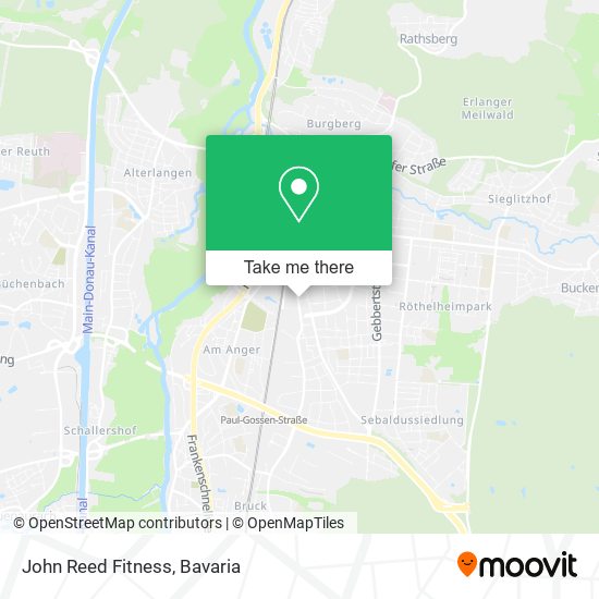 John Reed Fitness map